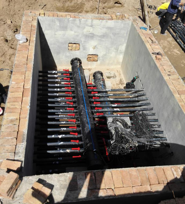 廊坊地源熱泵施工過程-管道連接 廊坊地源熱泵施工過程-管道連接